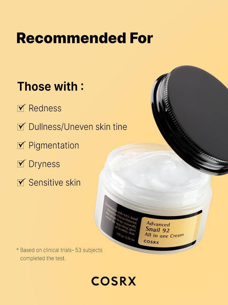Crème réparatrice COSRX Snail Mucin 92% 100 ml