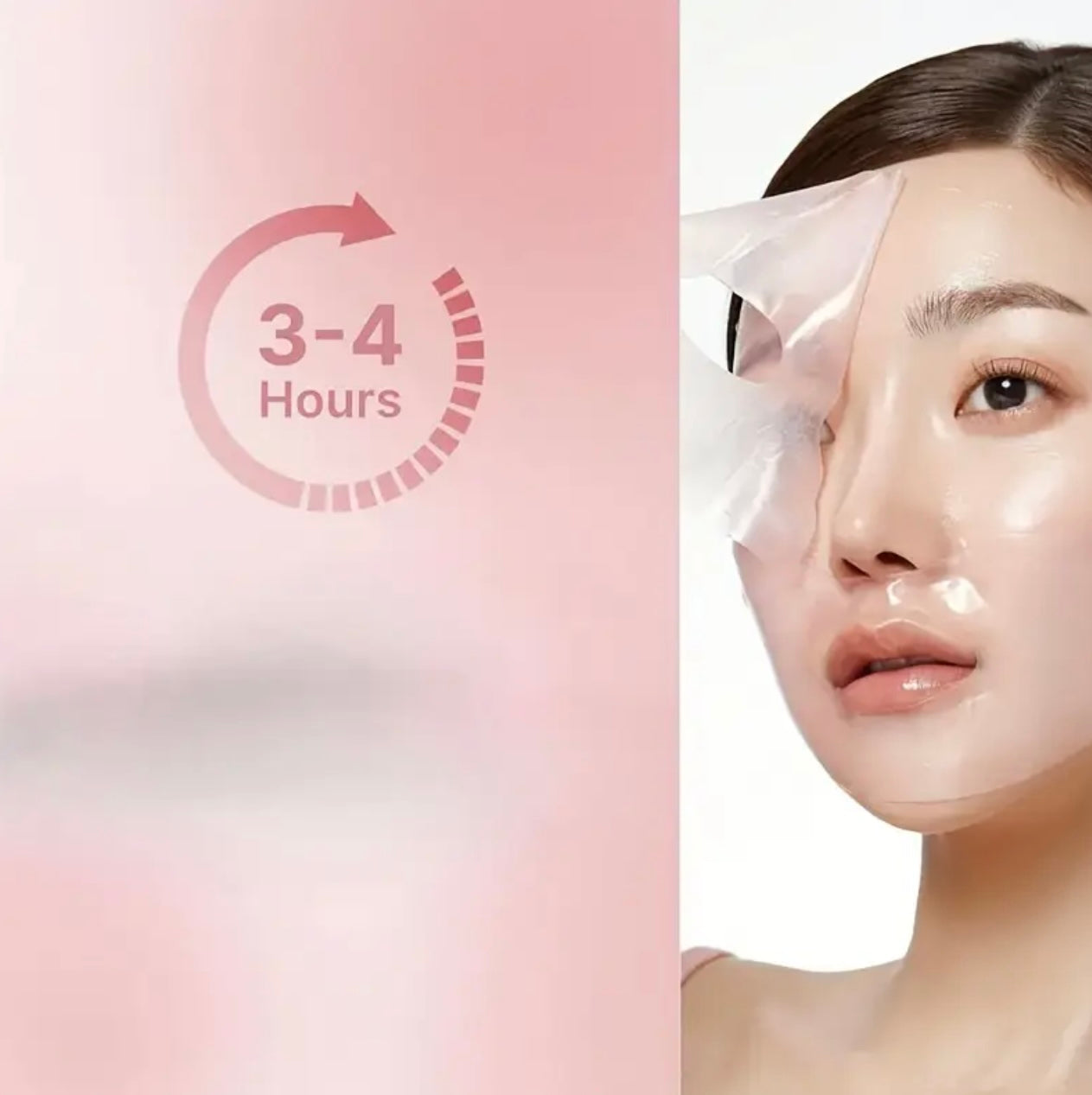 Masque gel au collagène rose