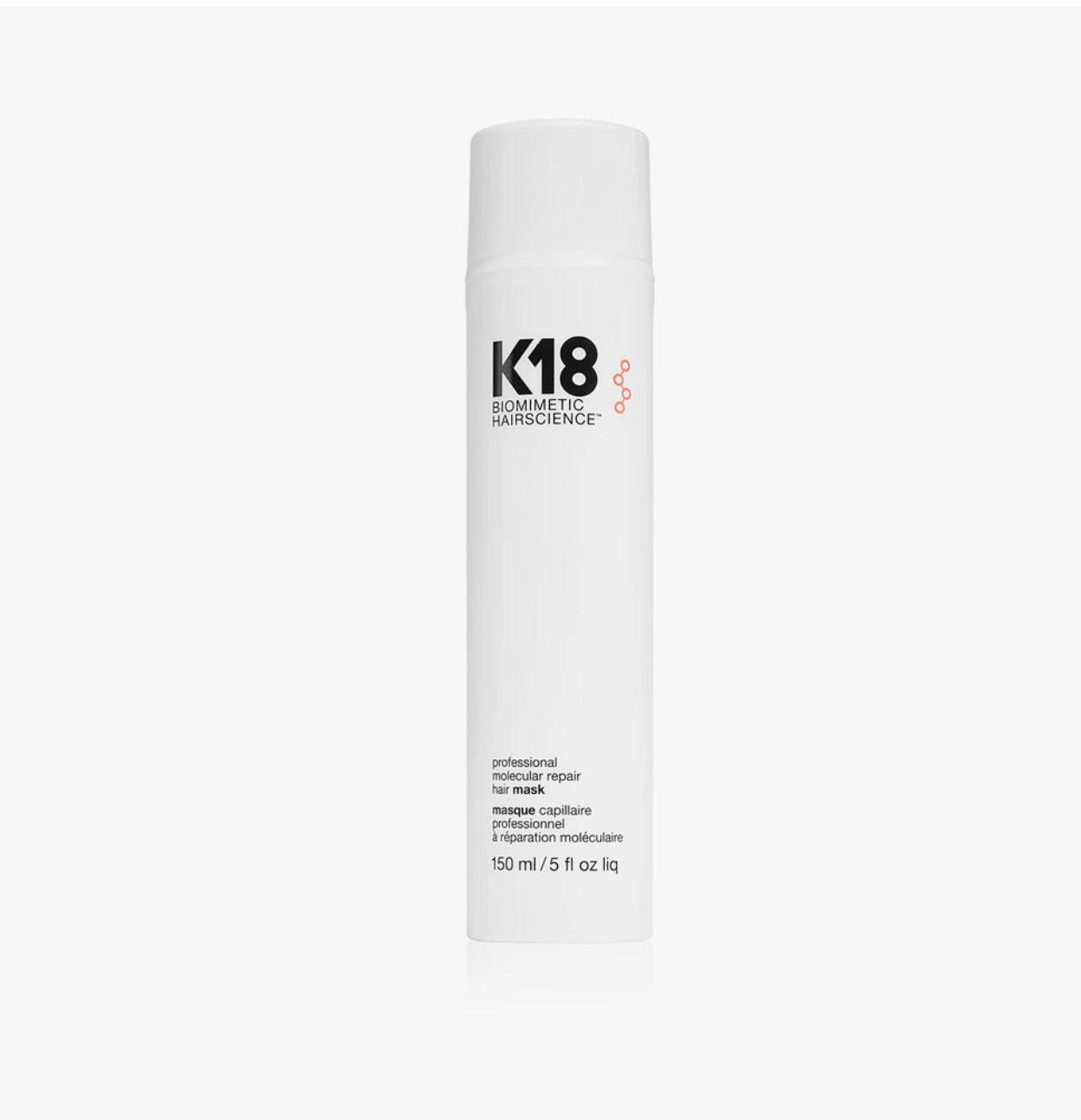 K18 Biomimetic Hairscience Masque Sans Rinçage Réparation Moléculaire, 150ml