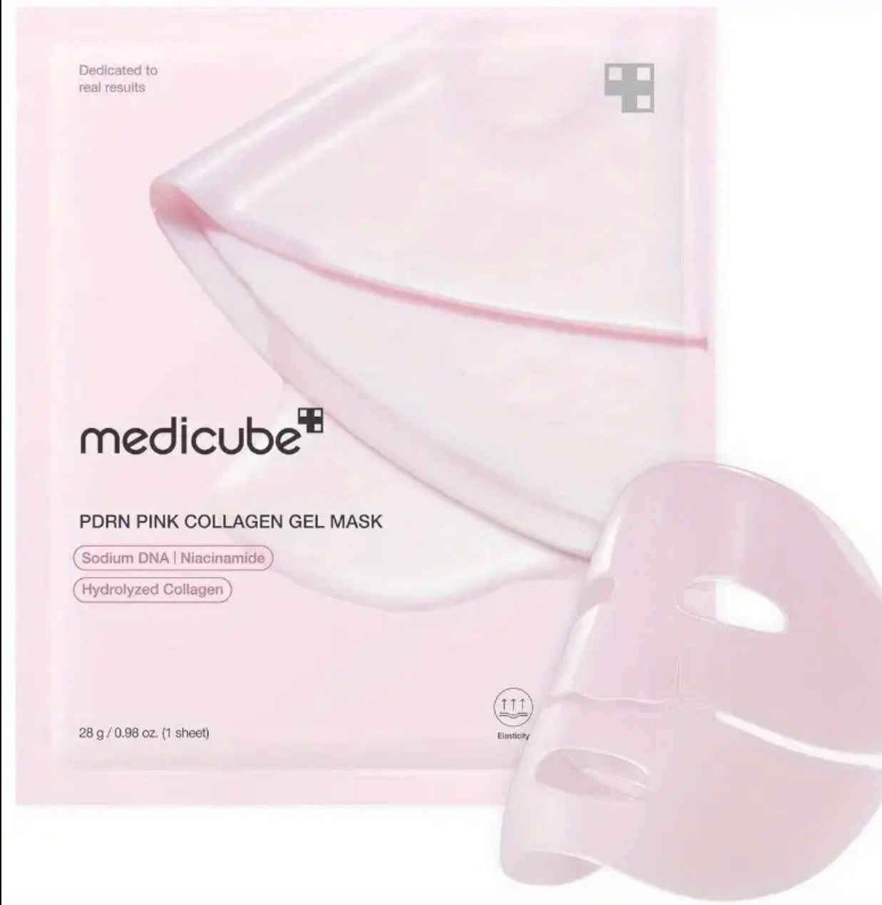 Masque gel au collagène rose
