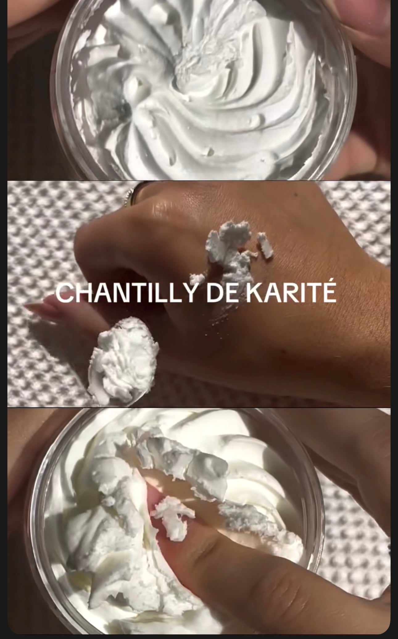 🌸Chantilly de karité lot de 3 beurre de mangue monoï et rose musqué