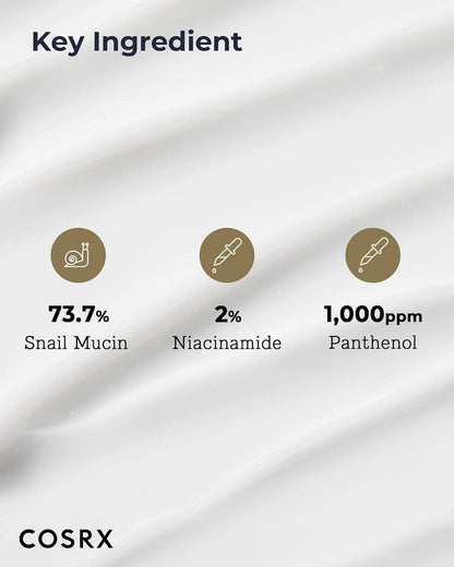 Crème pour les yeux au peptide d'escargot COSRX avec 73,7 % de mucine d'escargot et de niacinamide 25 ml