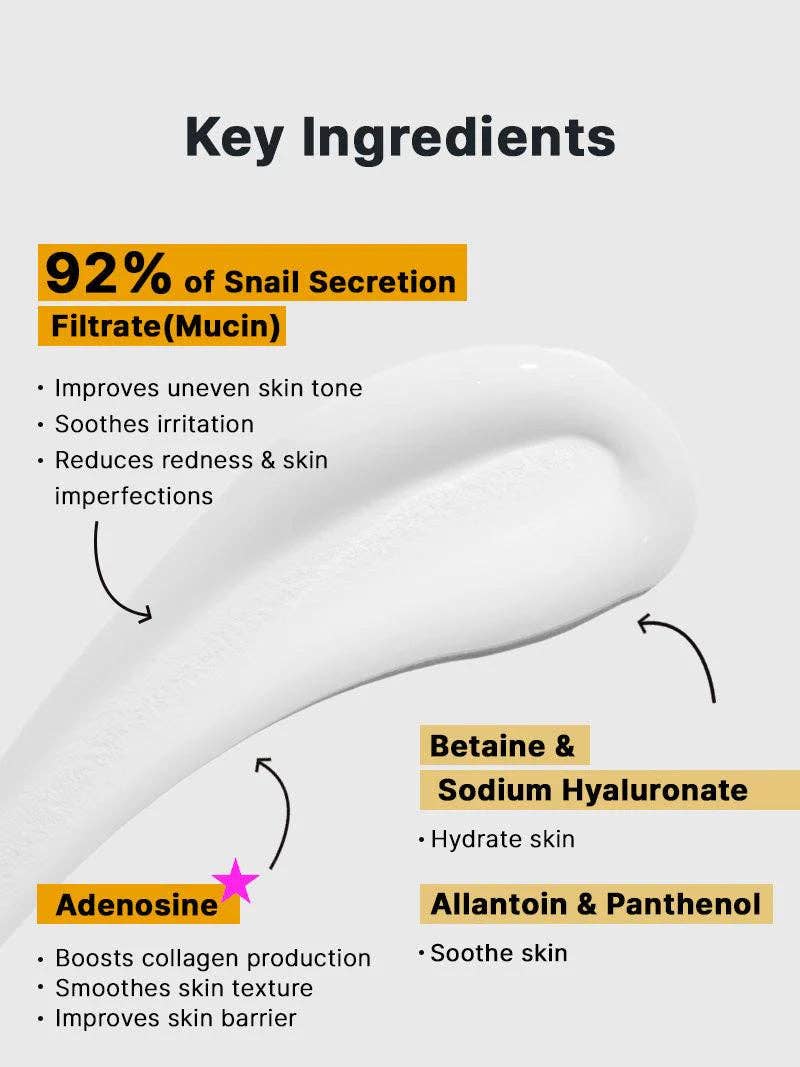 Crème réparatrice COSRX Snail Mucin 92% 100 ml