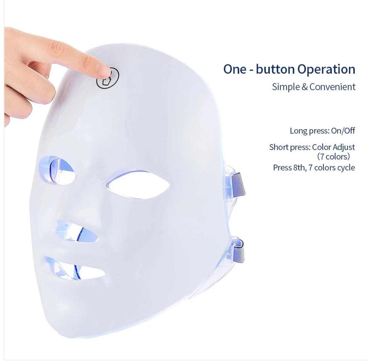 Masque LED 7 lumières - Luminothérapie