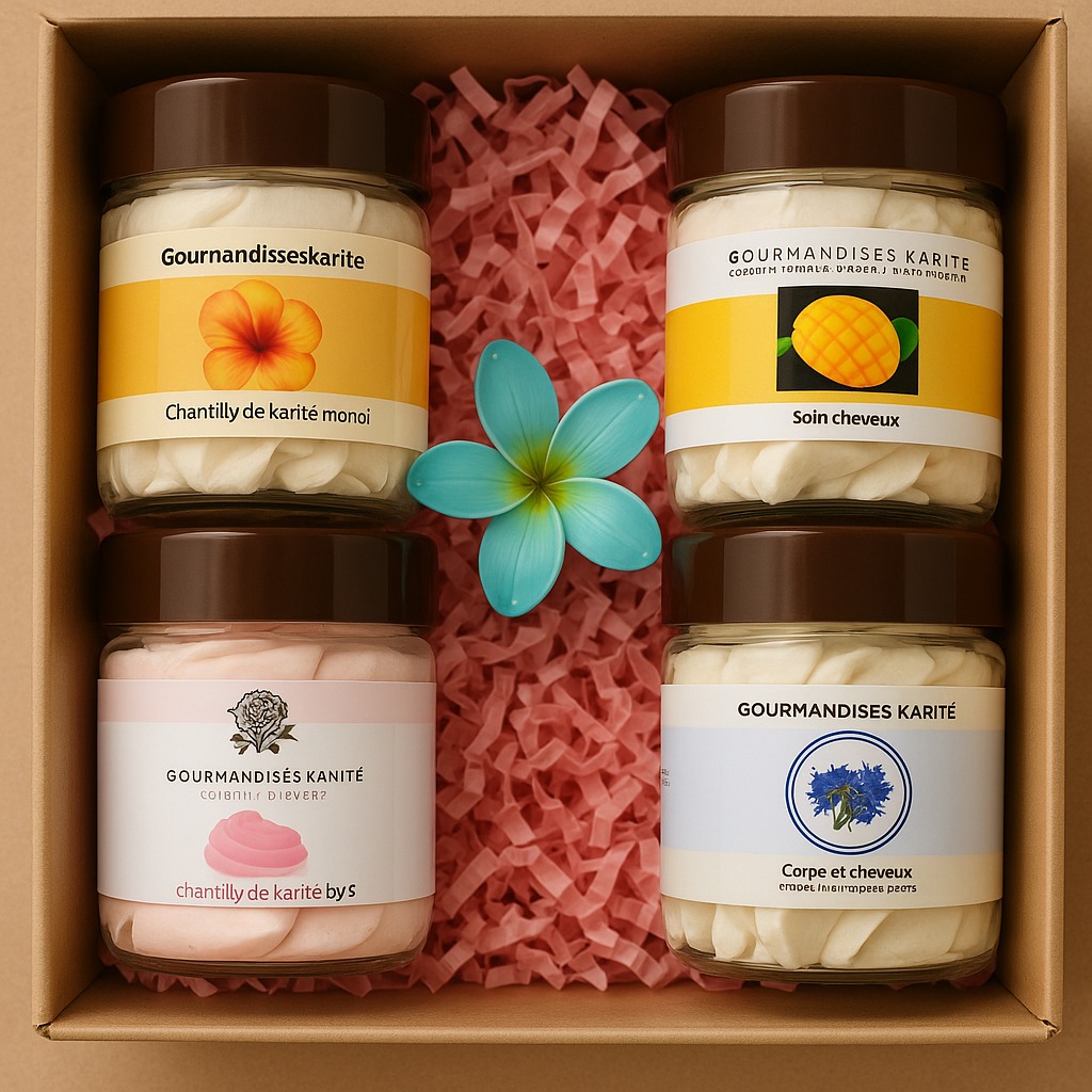 Box Découverte – 4 Chantillys de Karité (50 ml)